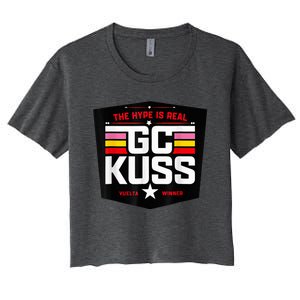 GC KuSS The Hype Is Real GC Kuss store  Women's Crop Top Tee