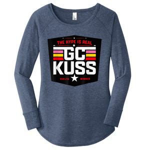 GC KuSS The Hype Is Real GC Kuss store  Women's Perfect Tri Tunic Long Sleeve Shirt