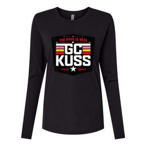 GC Kuss The Hype Is Real Womens Cotton Relaxed Long Sleeve T-Shirt