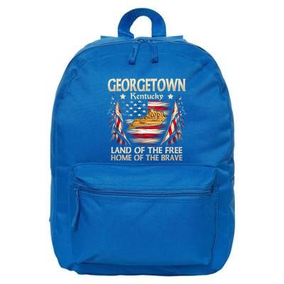 Georgetown Kentucky Usa Flag 4th Of July Cool Gift 16 in Basic Backpack