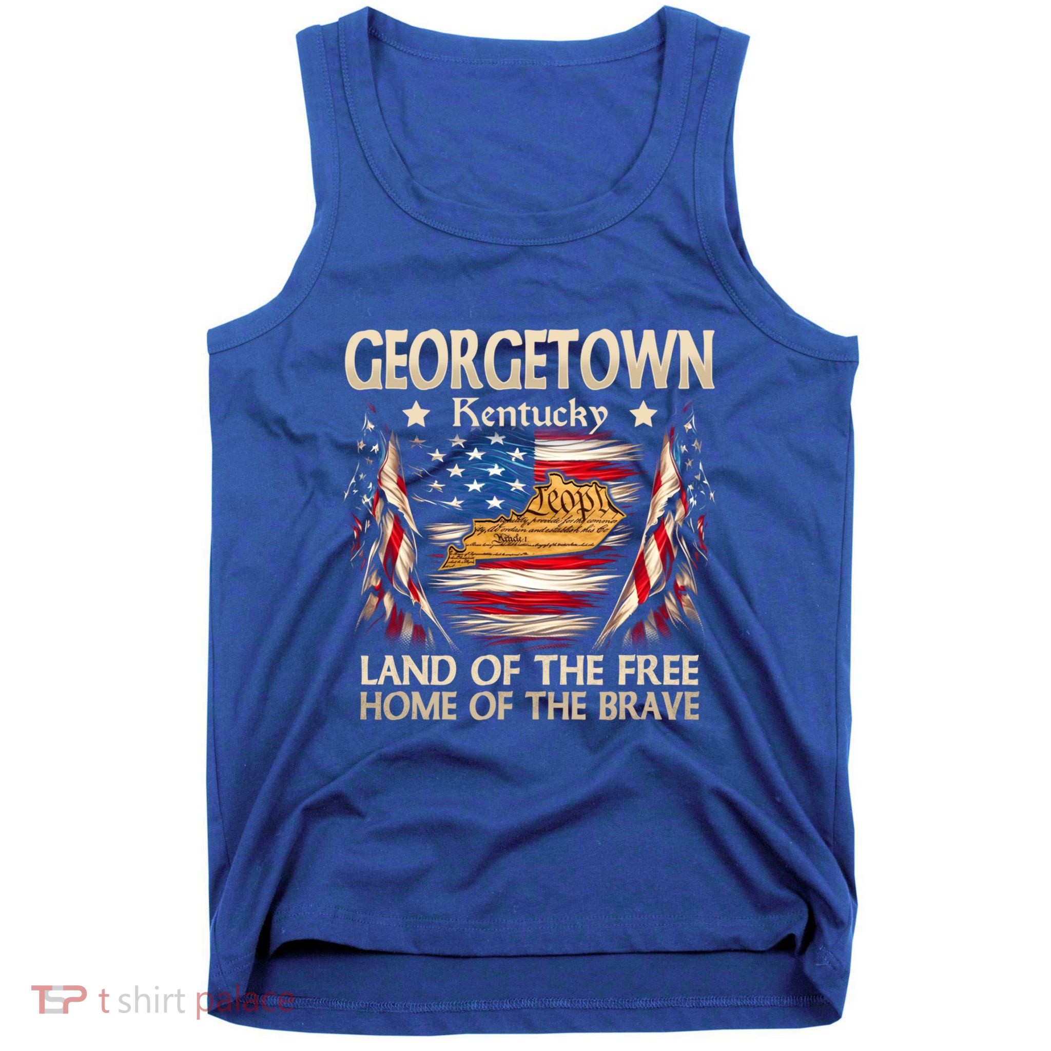 Georgetown Kentucky Usa Flag 4th Of July Cool Gift Tank Top