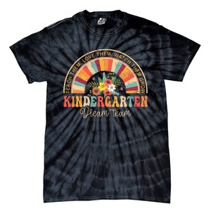 Groovy Kindergarten Vibes Team Back To School Teachers Tie-Dye T-Shirt