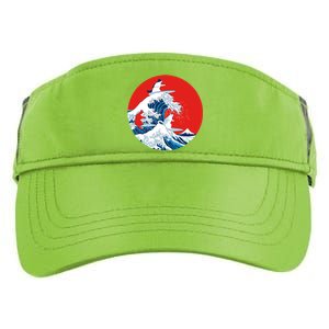 Great Kanagawa Wave Of Cats Adult Drive Performance Visor