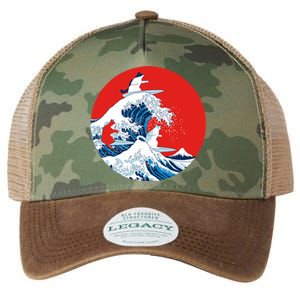 Great Kanagawa Wave Of Cats Legacy Tie Dye Trucker Hat