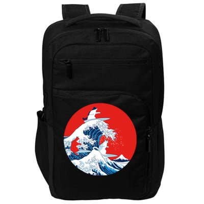 Great Kanagawa Wave Of Cats Impact Tech Backpack