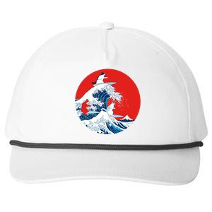 Great Kanagawa Wave Of Cats Snapback Five-Panel Rope Hat