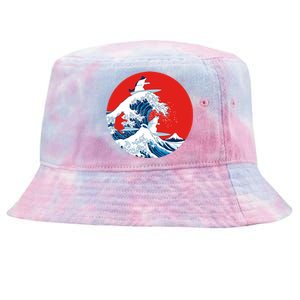 Great Kanagawa Wave Of Cats Tie-Dyed Bucket Hat