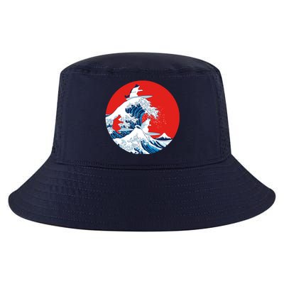 Great Kanagawa Wave Of Cats Cool Comfort Performance Bucket Hat