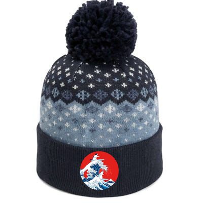 Great Kanagawa Wave Of Cats The Baniff Cuffed Pom Beanie