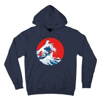 Great Kanagawa Wave Of Cats Hoodie