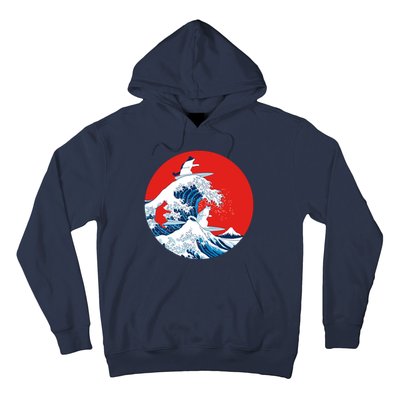 Great Kanagawa Wave Of Cats Hoodie