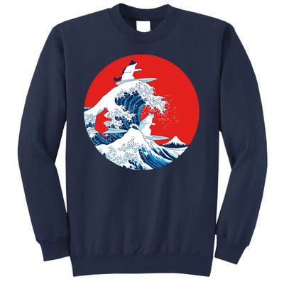 Great Kanagawa Wave Of Cats Sweatshirt