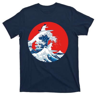 Great Kanagawa Wave Of Cats T-Shirt