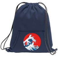 Great Kanagawa Wave Of Cats Sweatshirt Cinch Pack Bag