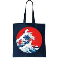 Great Kanagawa Wave Of Cats Tote Bag