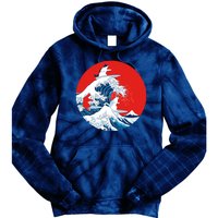 Great Kanagawa Wave Of Cats Tie Dye Hoodie