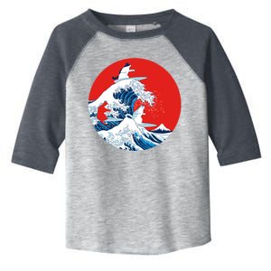 Great Kanagawa Wave Of Cats Toddler Fine Jersey T-Shirt