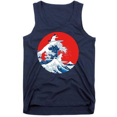 Great Kanagawa Wave Of Cats Tank Top