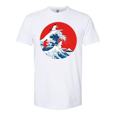 Great Kanagawa Wave Of Cats Softstyle CVC T-Shirt