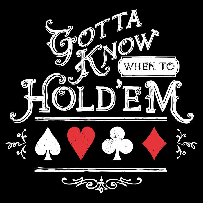 Gotta Know When To HoldEm Texas Poker Cropped Pullover Crew