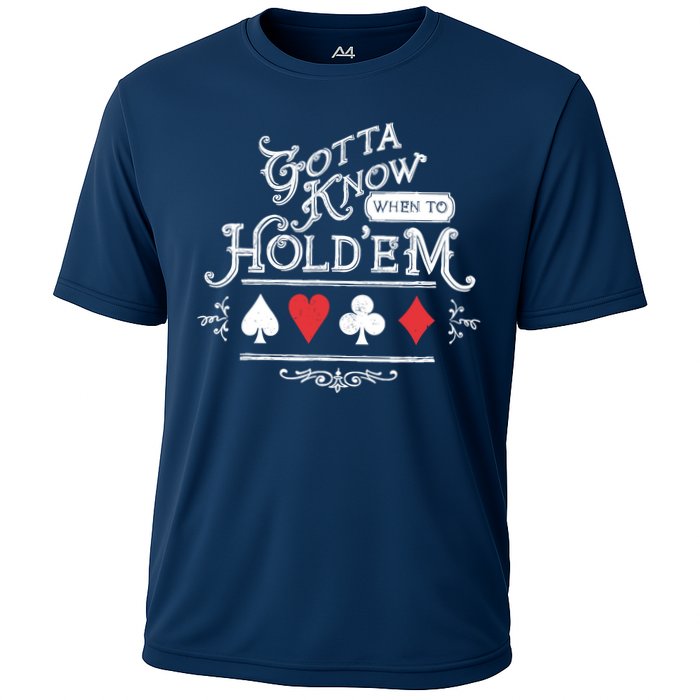 Gotta Know When To HoldEm Texas Poker Cooling Performance Crew T-Shirt