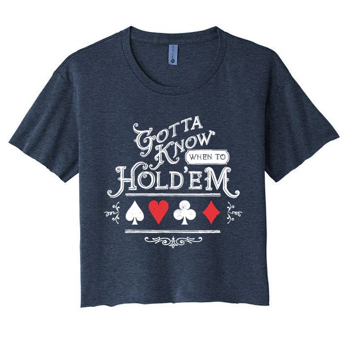 Gotta Know When To HoldEm Texas Poker Crop Top