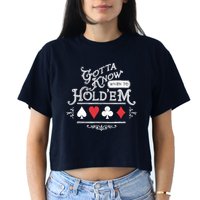 Gotta Know When To HoldEm Texas Poker Crop Top
