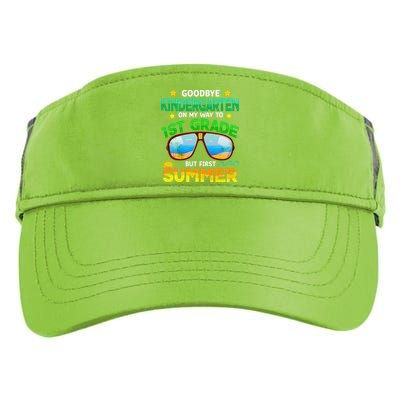 Goodbye Kindergarten Way To 1st Grade Summer Graduation Adult Drive Performance Visor