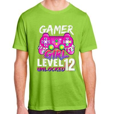 Gamer Level 12 Unlocked Video Game 12th Birthday Adult ChromaSoft Performance T-Shirt