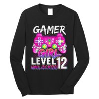 Gamer Level 12 Unlocked Video Game 12th Birthday Long Sleeve Shirt