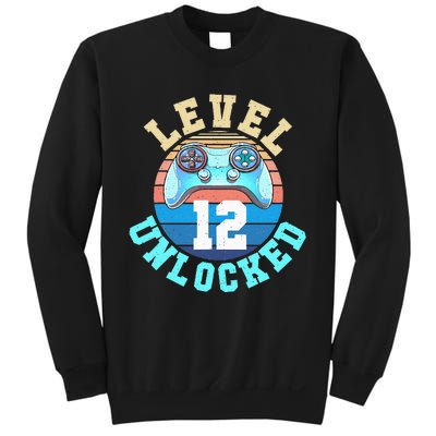 Gamer Level 12 Unlocked Video Game 12th Birthday Sweatshirt