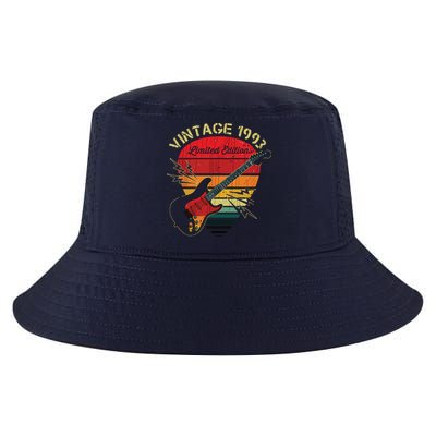 Guitar Lover 30 Years Old Retro Vintage 1993 30th Birthday Cool Comfort Performance Bucket Hat
