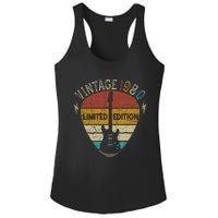 Guitar Lover 43 Years Old Gift Vintage 1980 43th Birthday Ladies PosiCharge Competitor Racerback Tank