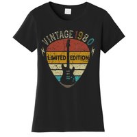 Guitar Lover 43 Years Old Gift Vintage 1980 43th Birthday Women's T-Shirt