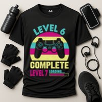 Gamer Level 6 Complete Level 7 Loading 6th Birthday Great Gift Performance Shirt