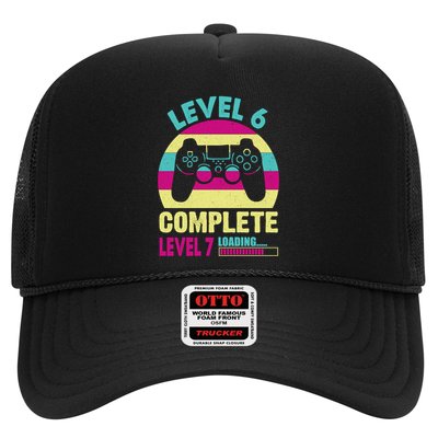 Gamer Level 6 Complete Level 7 Loading 6th Birthday Great Gift Trucker Hat