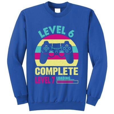 Gamer Level 6 Complete Level 7 Loading 6th Birthday Great Gift Sweatshirt