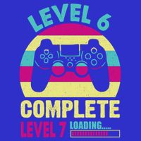 Gamer Level 6 Complete Level 7 Loading 6th Birthday Great Gift 16 in Basic Backpack