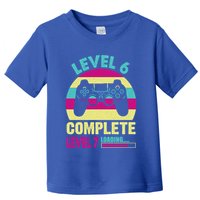 Gamer Level 6 Complete Level 7 Loading 6th Birthday Great Gift Toddler T-Shirt
