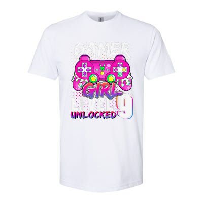 Gamer Level 9 Unlocked Video Game 9th Birthday Softstyle CVC T-Shirt