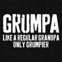 Grumpa Like A Regular Grandpa Only Grumpier Ladies PosiCharge Tri-Blend Wicking Tank