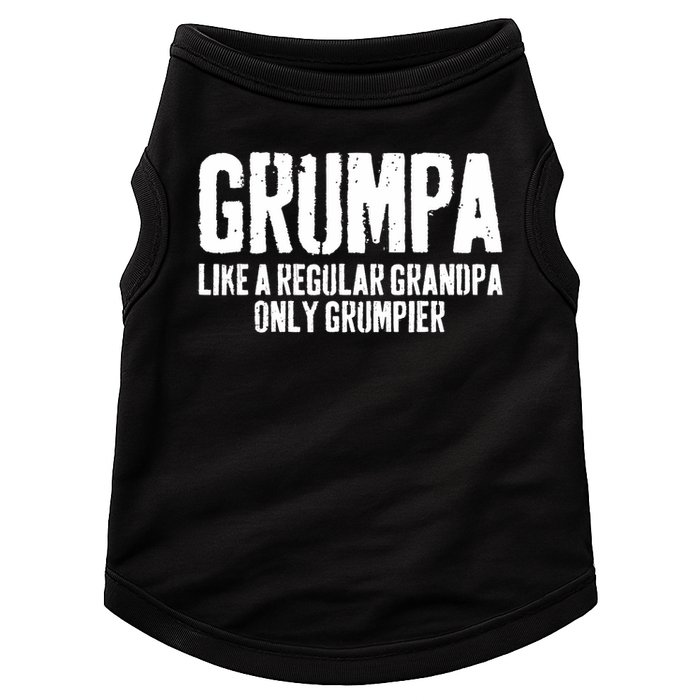 Grumpa Like A Regular Grandpa Only Grumpier Doggie Tank
