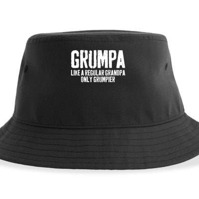 Grumpa Like A Regular Grandpa Only Grumpier Sustainable Bucket Hat