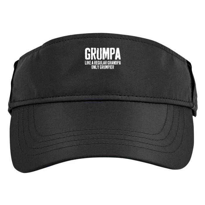 Grumpa Like A Regular Grandpa Only Grumpier Adult Drive Performance Visor