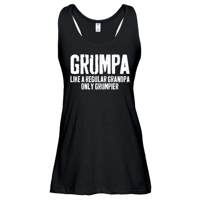 Grumpa Like A Regular Grandpa Only Grumpier Ladies Essential Flowy Tank