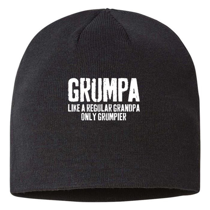 Grumpa Like A Regular Grandpa Only Grumpier Sustainable Beanie