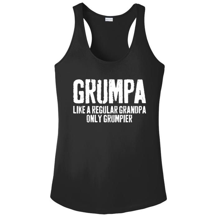 Grumpa Like A Regular Grandpa Only Grumpier Ladies PosiCharge Competitor Racerback Tank