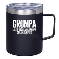 Grumpa Like A Regular Grandpa Only Grumpier 12oz Stainless Steel Coffee Mug