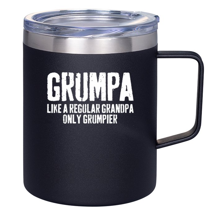 Grumpa Like A Regular Grandpa Only Grumpier 12oz Stainless Steel Coffee Mug