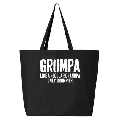 Grumpa Like A Regular Grandpa Only Grumpier 25L Jumbo Tote